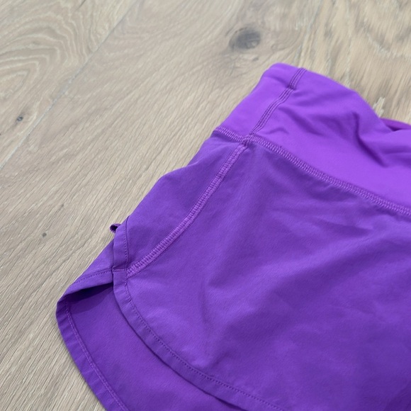 Lululemon Womens Speed Short Moonlit Magenta Purple Colorful Zipper Running 8 - Picture 4 of 15